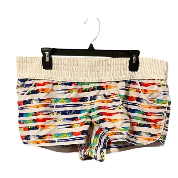🟣Xhileration Rainbow Striped Shorts - Size XL - Picture 2 of 5